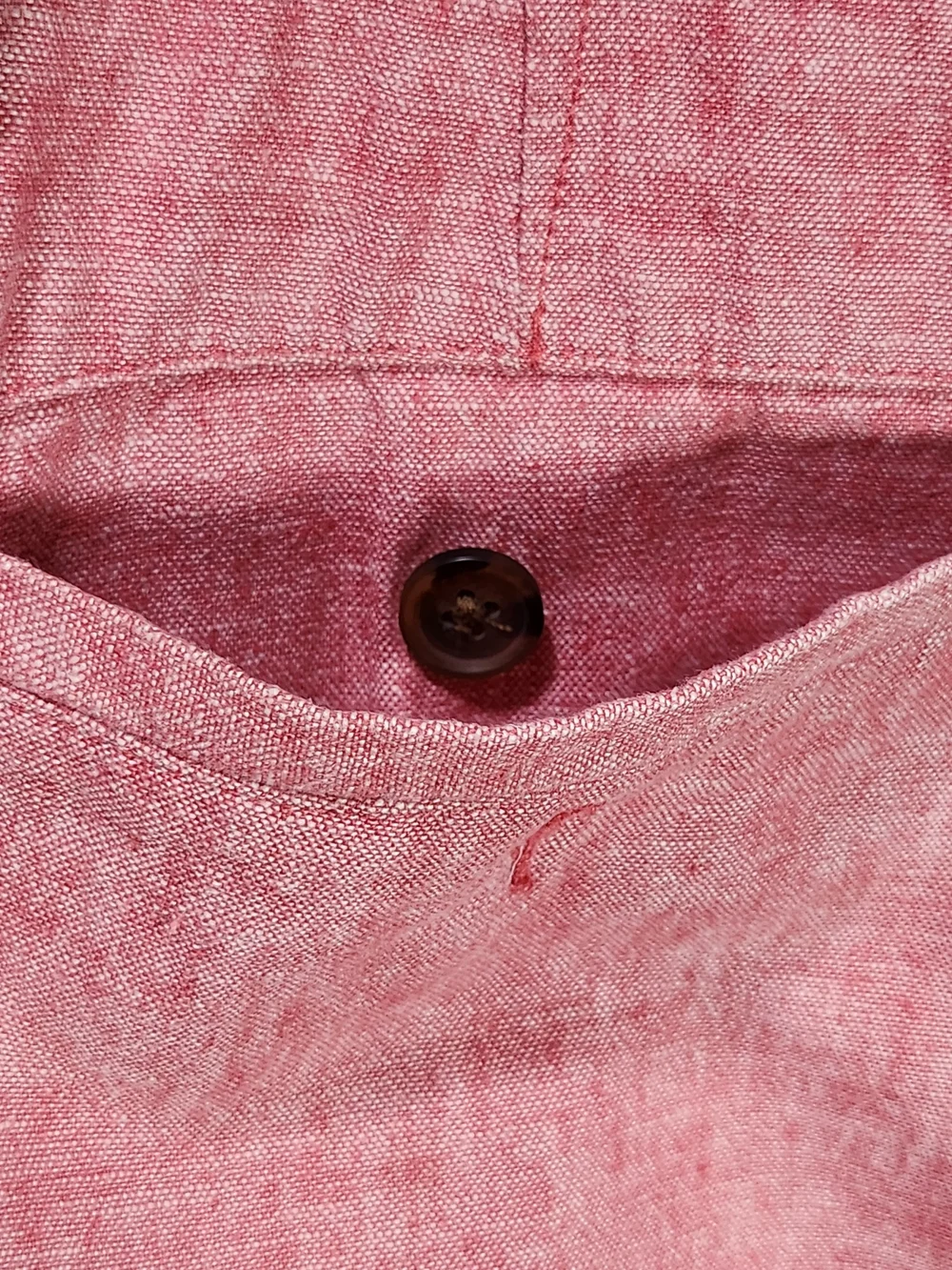 J.Crew Gramercy Heather Red Linen Cotton Flat Front Shorts Size 33